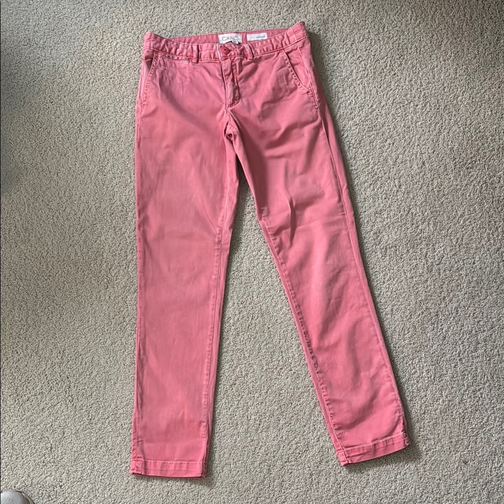 Anthropologie chino coral size 25, relaxed fit